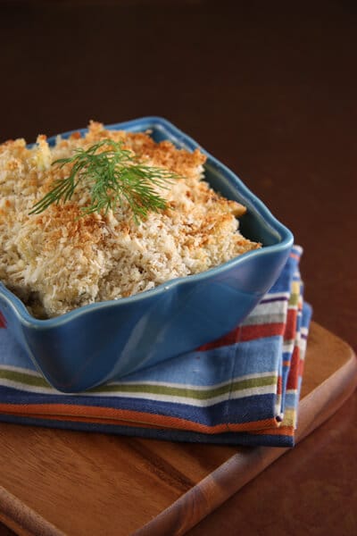Post image for Salmon Noodle Casserole – a twist on a comfort food classic!
