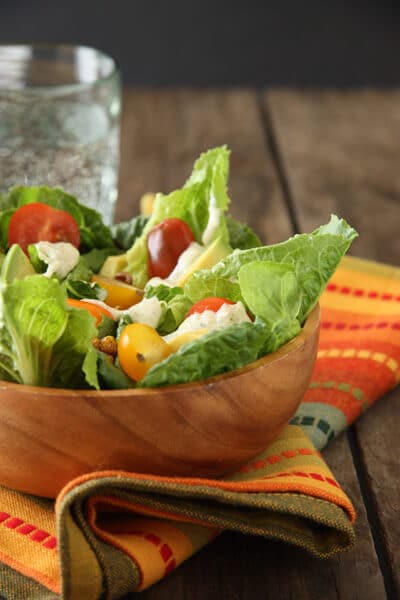 Post image for Romaine Salad with Hatch Chile Dressing