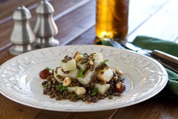 Post image for Celeriac and Lentil Salad with Hazelnuts and Mint