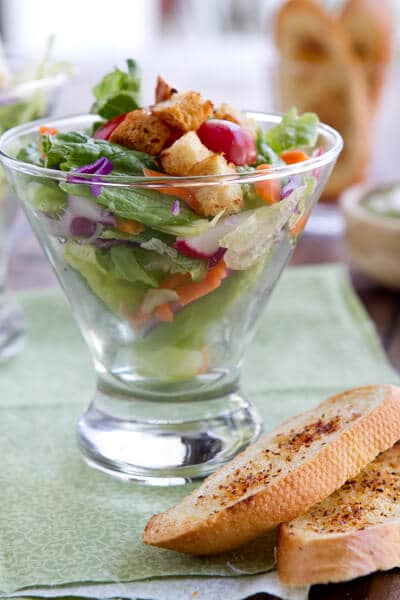 Post image for Avocado, Tomato and Chile Lime Crouton “Salad-Tini”