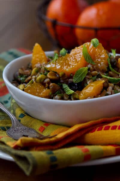 Farro Salad with Tangerines and Dried Blueberries Farro Salad with Tangerines and Dried Blueberries Farro Salad with Tangerines and Dried Blueberries