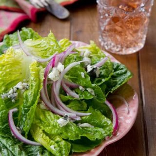 Romaine Salad with Blue Cheese Vinaigrette