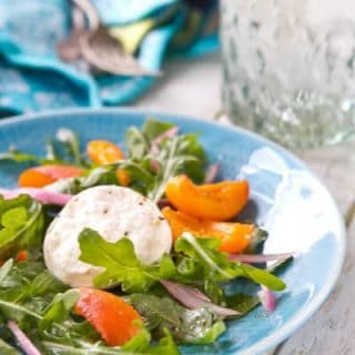 Pickled Apricot and Arugula Salad