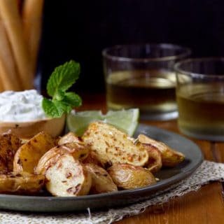 Roasted Potatoes with Cucumber Mint Raita