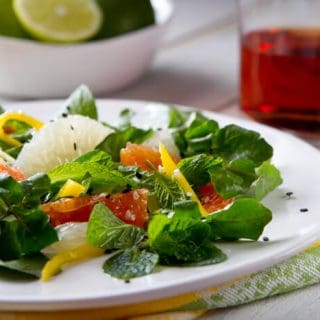 pomelo, citrus and mint salad
