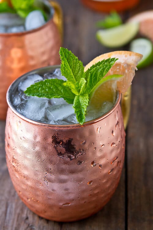 Sweet, tart and spicy this Ruby Red Moscow Mule is the perfect summer refresher!