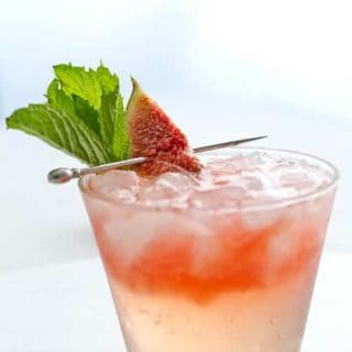 Bourbon, Fig and Honey Smash Cocktail