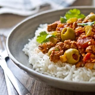 30 minute Cuban Style Turkey Picadillo