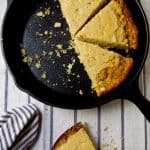 This Browned Butter Cornbread Recipe is sweet, nutty and will make you swear off box mixes forever! Just as easy but so much better!!!