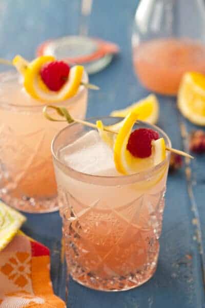 Sparking Rosewater Lemonade