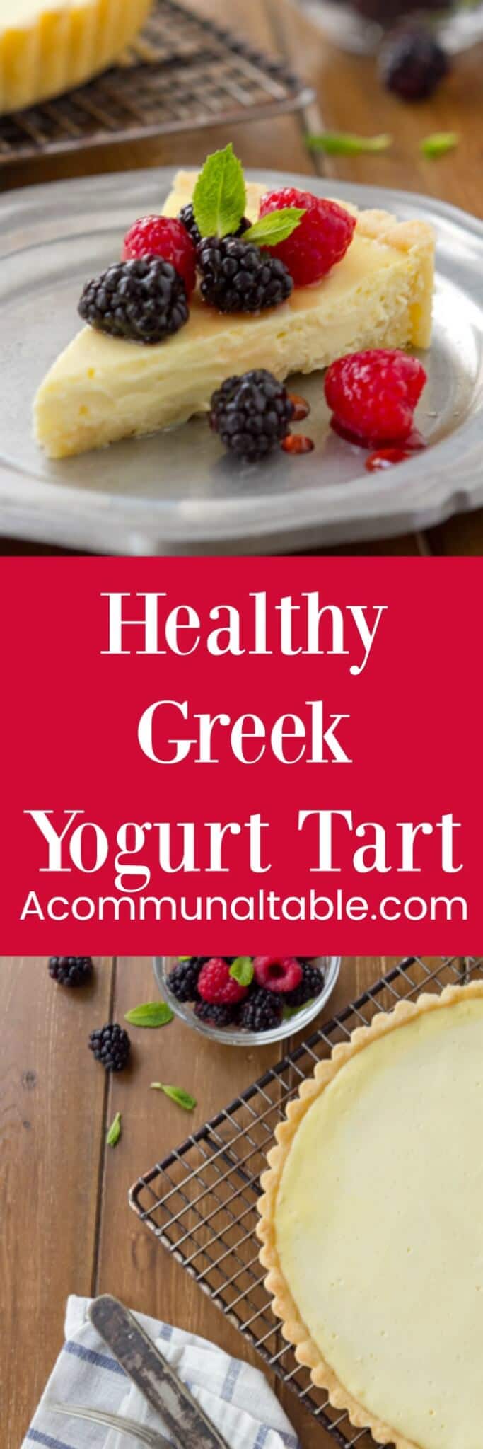 Yogurt Cheese Tart with Fresh Berries