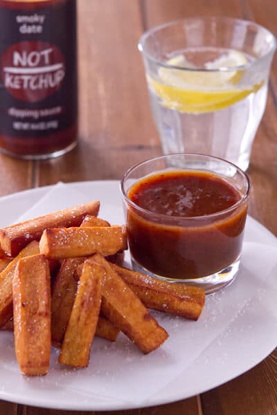 Indian Chickpea Fries with Smoky Date Not Ketchup