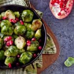 brussels sprouts with pomegranate and balsamic vinegar