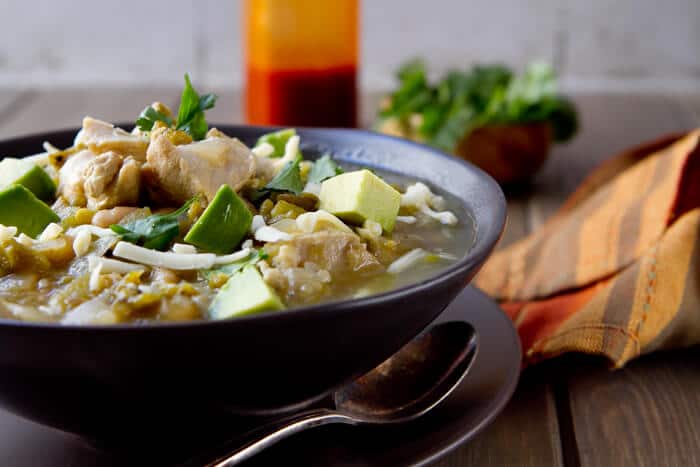 Perfect for Thanksgiving leftovers, this flavorful, southwestern influenced Turkey Chili with Salsa Verde is ready in under 30 minutes.