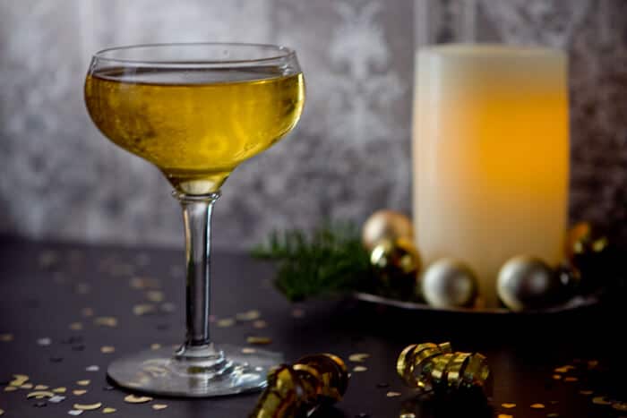 St. Germaine, applejack and pear liqueur and bubbly prosecco combine in this elegant St. Germaine Champagne cocktail.