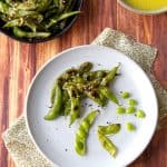 Charred Edamame with Lemon Miso Sauce