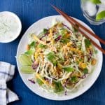 A Thai spin on classic coleslaw, this Thai coleslaw with Coconut and Lime is creamy, crunchy and a little spicy!