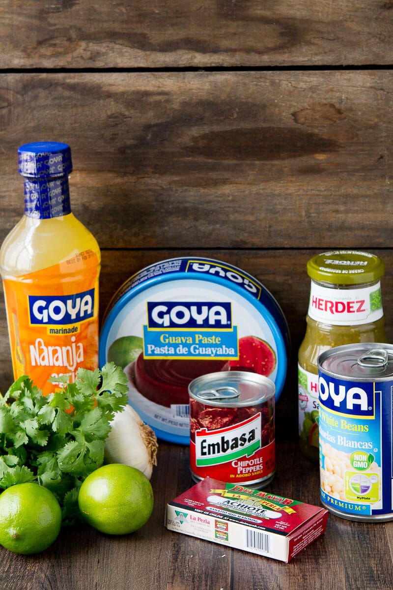 A handy Hispanic Market Shopping Guide for what foods to buy at your local hispanic market and how use these ingredients for meals, drinks and desserts!