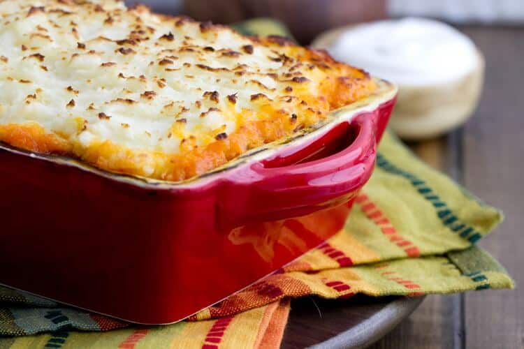 A latin twist to this classic make ahead one dish dinner, Chorizo Shepherd's Pie is ready in 30 minutes