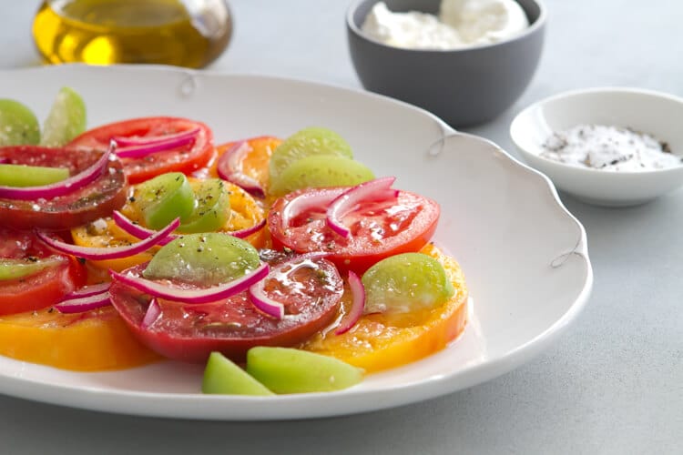 Tomatillo and Tomato Salad