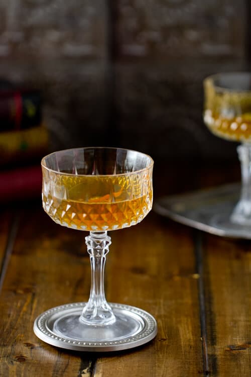 Lightened with a little sherry, the Orkney Chapel Cocktail is sweet, smoky and a little nutty - a delicious introduction to whisky cocktails!