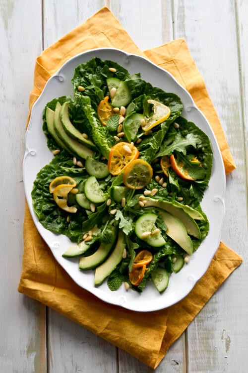 This Caramelized Citrus and Avocado salad with is a wonderful vegetarian main or side recipe that makes the most of winter produce. 