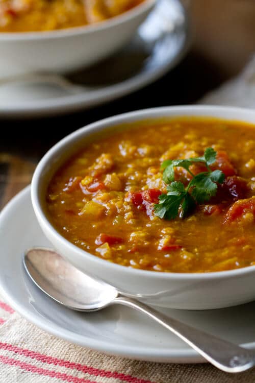 indian spiced red lentil soup