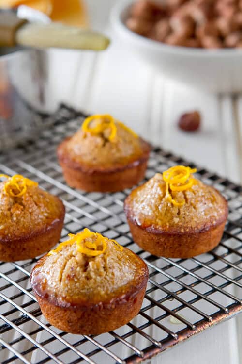 orange hazelnut mini cakes recipe is a quick mini dessert thats perfect with tea or coffee