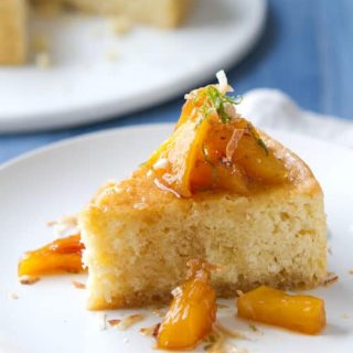 Fresh coconut and pineapple are the secret to this one pan Coconut Cake with Caramelized Pineapple, Rum and Lime Syrup