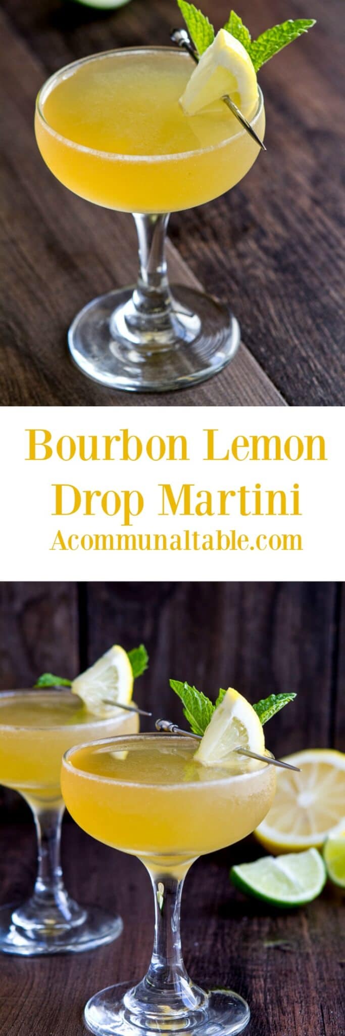 Bourbon Lemon Drop Martini A Communal Table
