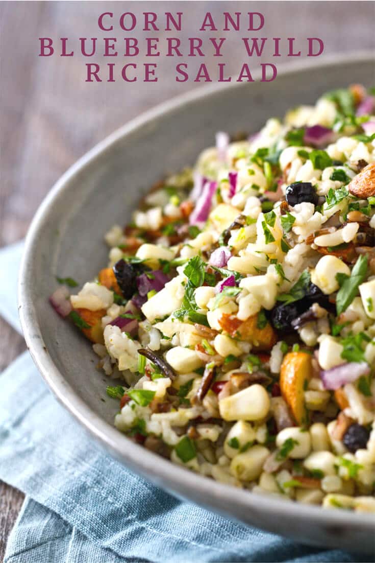 Corn, Blueberry and Wild Rice Salad Recipe | A Communal Table