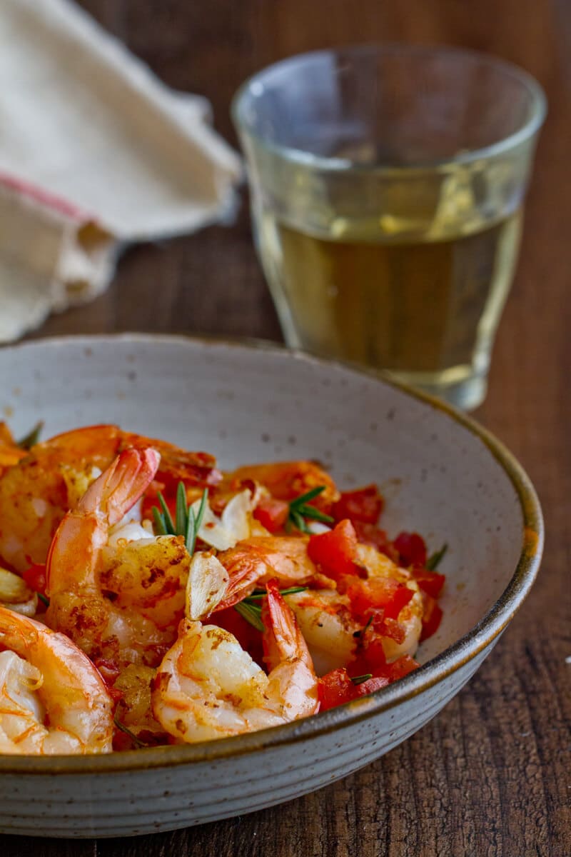 Shrimp with Pancetta and Rosemary