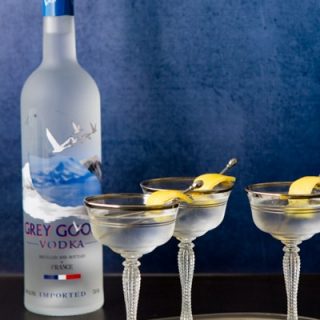 This Grey Goose Martini with a Twist is exactly as it sounds - the classic vodka martini with a nod to those who like them dirty!