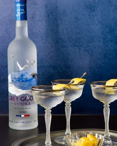 A MARVELOUS GREY GOOSE MARTINI GIFT BASKET