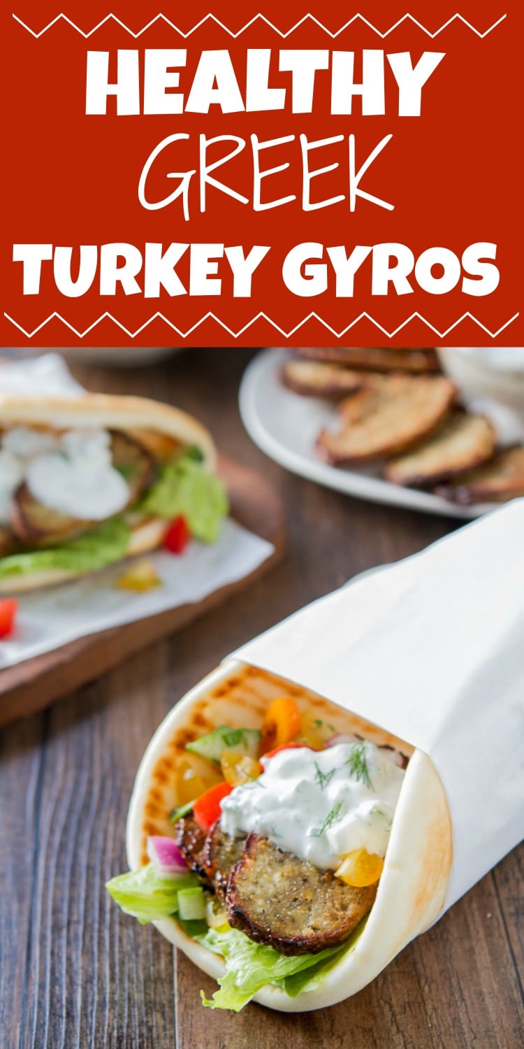 This Greek Turkey Gyros with Tzatziki recipe is healthy, easy and delivers restaurant worthy crispy edges with a surprising technique and is ready in under an hour! Perfect for weeknights or office lunches!
