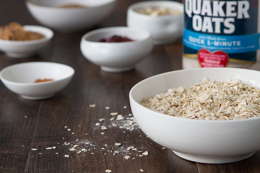 ingredients for no bake flax oatmeal bars