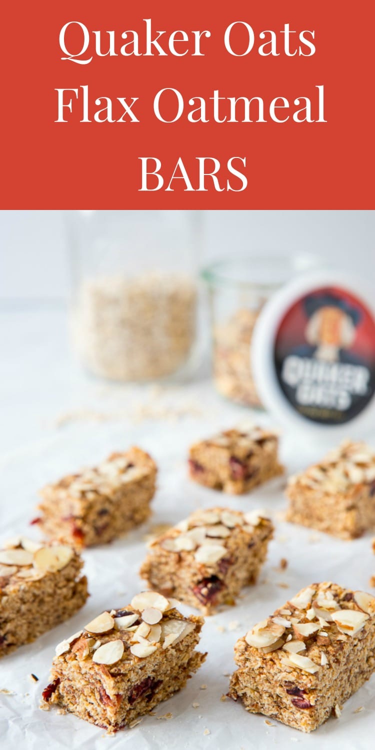 This easy No Bake Flax Oatmeal Bars recipe is a snap to make and just the thing to have on hand for busy days. Filled with oats, flax and almond butter, these bars are so good, you may never buy an energy bar again!