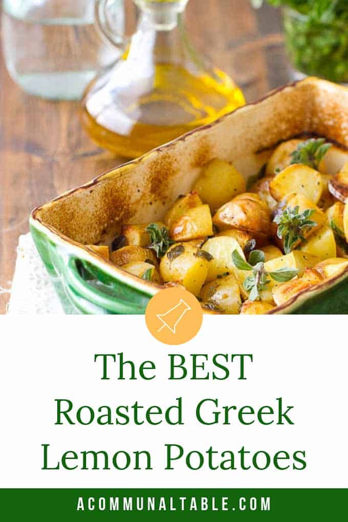 Greek Potatoes with Lemon and Oregano A Communal Table