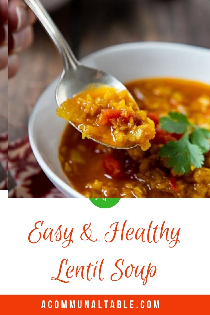 indian spiced red lentil soup