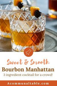 bourbon manhattan recipe cocktail