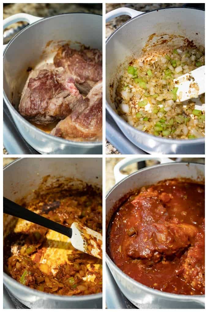 Step by step photos of how to make pork ragu recipe.
