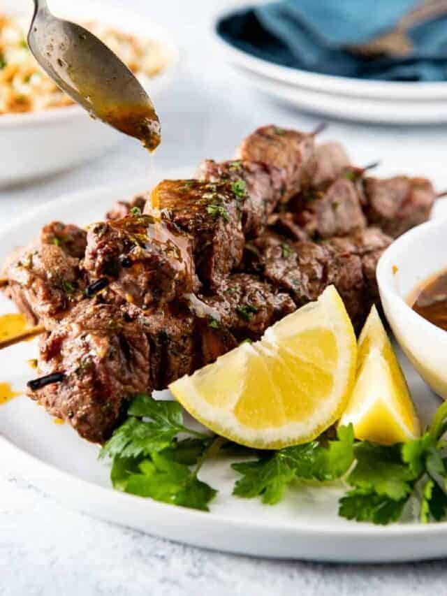 EASY GRILLED LAMB SKEWERS